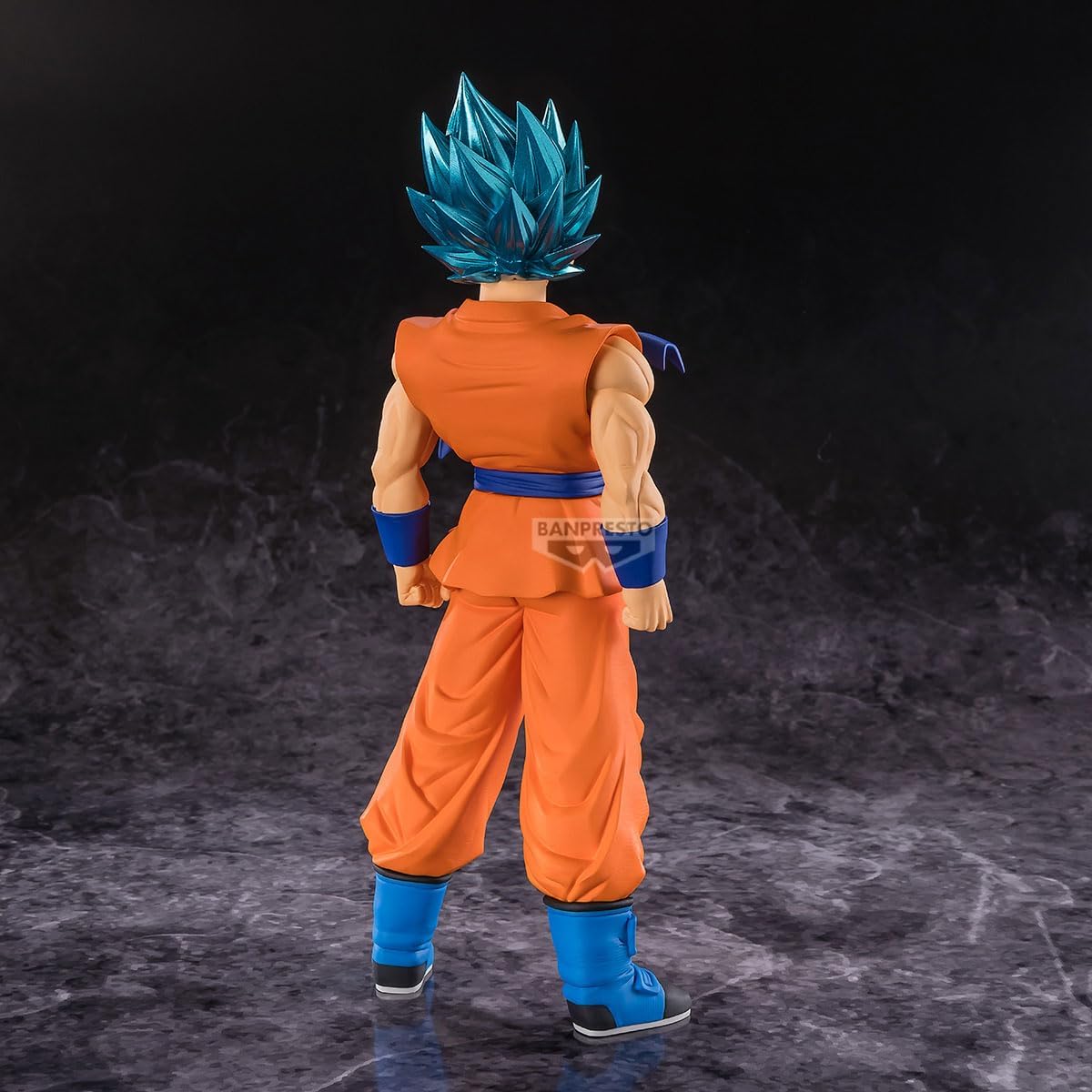 Bandai Banpresto Dragon Ball Super: Goku Super Saiyan Blu Statua Da Collezione - Blood of Saiyans Figure 18cm PVC