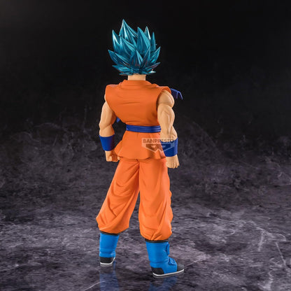 Bandai Banpresto Dragon Ball Super: Goku Super Saiyan Blu Statua Da Collezione - Blood of Saiyans Figure 18cm PVC