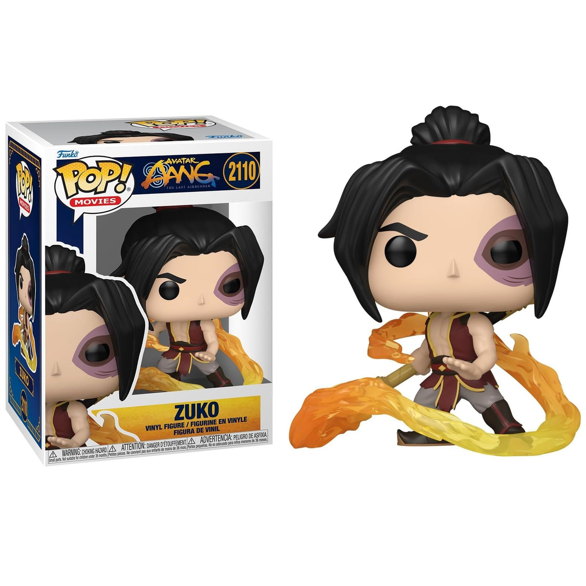 Funko Pop ! Movies Avatar The Last Airbender - (2110) Zuko Figure Vinyl 9Cm