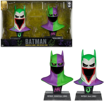 McFarlane Gold Label Collection DC Direct - Batman Knightfall & Hush: Cowl Replica (2 Pack) 20 cm PVC Figure