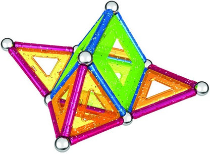 Geomag Glitter Color 44 Palline Barrette Magnetiche Multicolor Gioco Costruzione