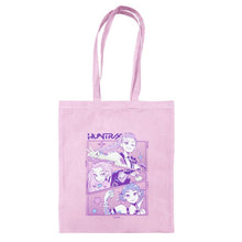 Pyramid: K-POP DEMON HUNTERS (HUNTRIX) Light Pink - Tote Bag- Shopping Bag - Borsa in tessuto con manici