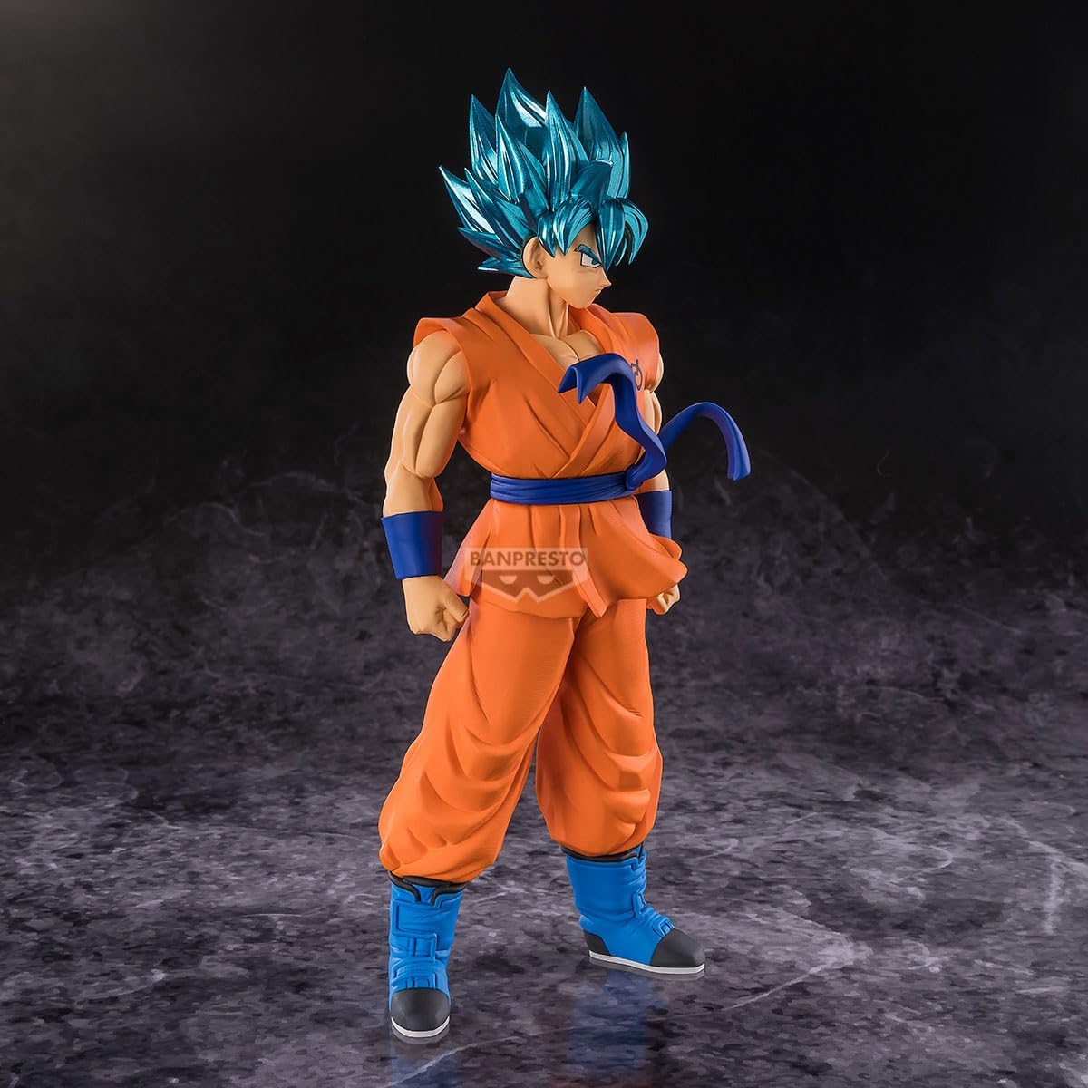 Bandai Banpresto Dragon Ball Super: Goku Super Saiyan Blu Statua Da Collezione - Blood of Saiyans Figure 18cm PVC