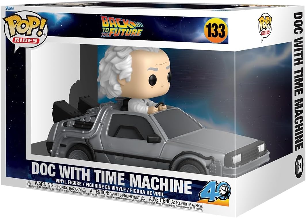 Funko Pop! Rides: Back To The Future (133) Doc With Time Machine - Figure 15cm
