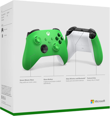 Controller Microsoft Xbox Serie X/S Velocity Green Pad Wireless One Verde