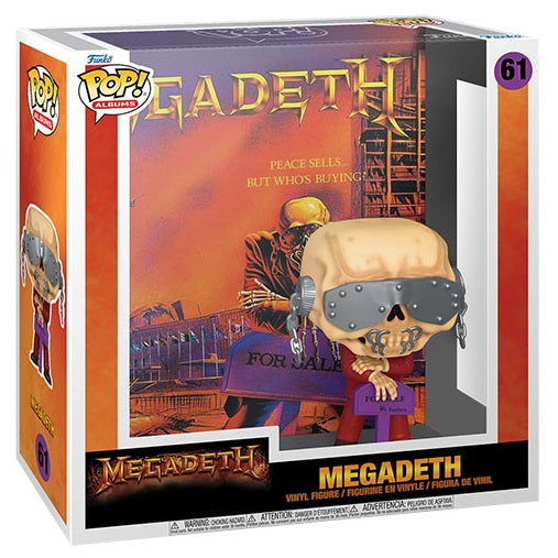 Funko Pop ! Rocks  Albums - Megadeth (61) Megadeth Vinyl Figure Rock Skull