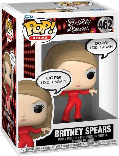 Funko Pop Rocks - (462) Britney Spears (Oops! I Did It Again) Vinyl Figure 9Cm
