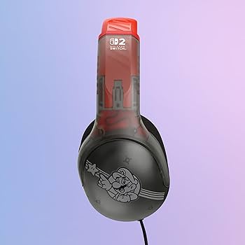 Turtle Beach - Cuffie Super Mario Nintendo Switch 2 e PC Wired Headset NSW2 Gaming