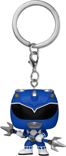 Funko Pop ! Keychain Tv Power Rangers 30Th - (Blue Ranger) Portachiavi Vinyl 4Cm