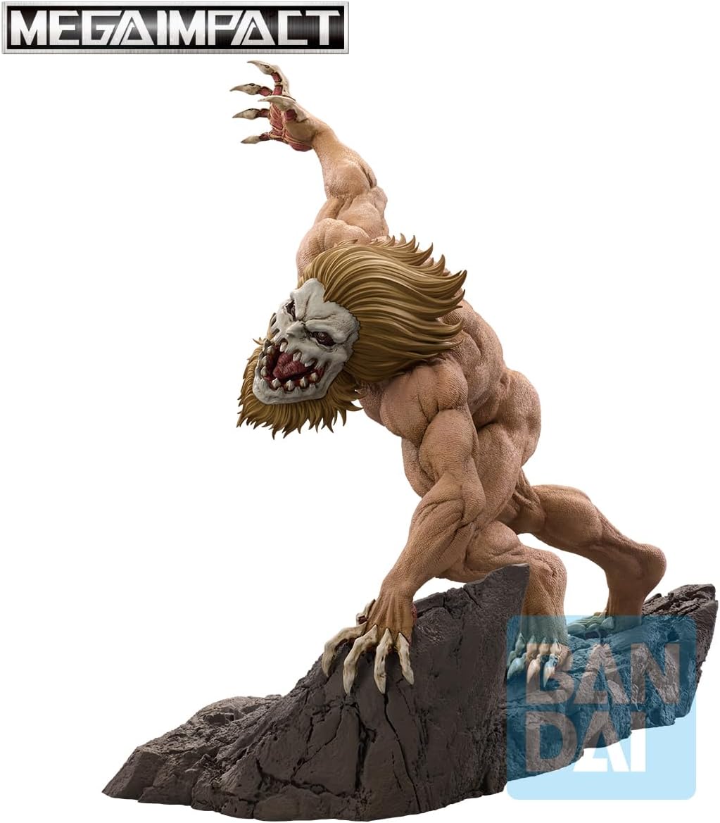 Bandai - Attack On Titan: Final Season (Jaw Titan) Heaven - MEGAIMPACT - Banpresto Ichibansho - Figure  23 cm