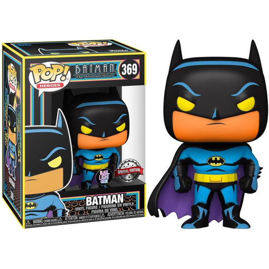 Funko Pop ! Heroes - Batman (369) Batman Special Edt Black Light Glow Figure 9Cm