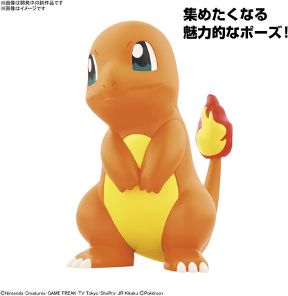 Bandai Pokémon: Model Kit Pokepla Plamo Quick 11 Charmander - Figure 10cm PVC