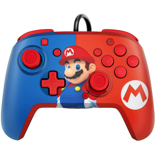 Pdp Nintendo Switch Controller Faceoff Deluxe + Audio Joystick Cablato Pad Mario