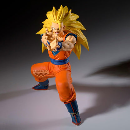 Bandai Banpresto Dragon Ball Z: Goku Super Saiyan 3 Statua Da Collezione - Match Makers Figure 17cm PVC