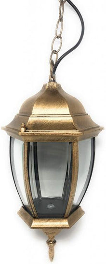 Lanterna Da Soffitto Sospensione Con Catena Lampada Giardino Attacco E27/Bronzo