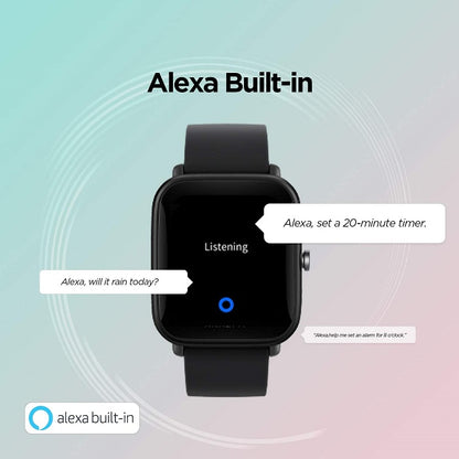 AMAZFIT BIP U PRO SMARTWATCH OROLOGIO FITNESS ALEXA LCD IMPERMEABILE,GPS/NERO
