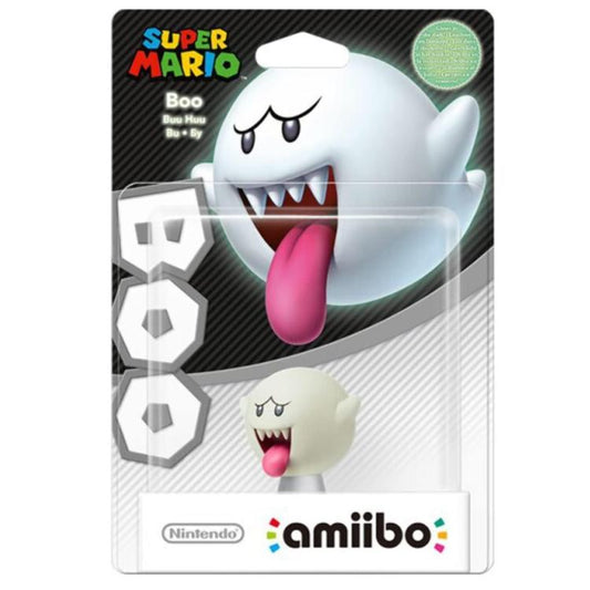 AMIIBO NINTENDO SUPER MARIO - BOO FIGURE STATUA GHOST FANTASMA DA COLLEZIONE