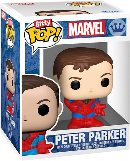 Funko Bitty Pop! Marvel Spiderman 4 Pack Peter Parker/Spiderman Limited Chase