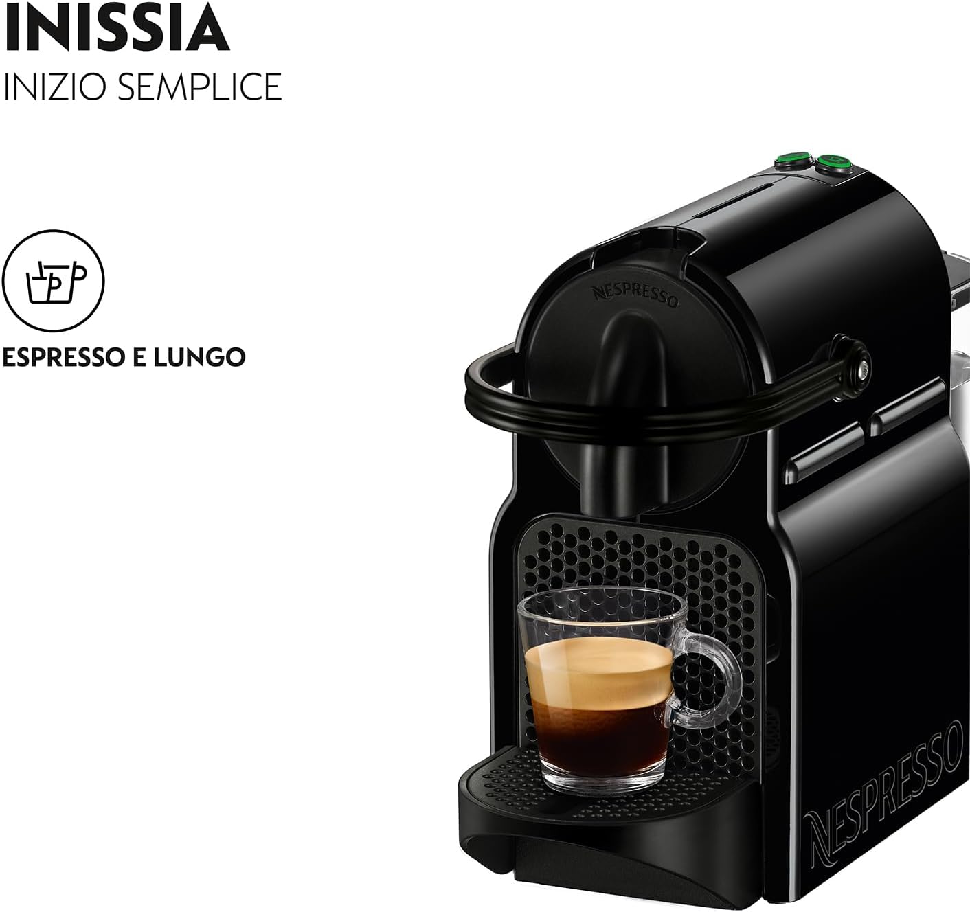 De'Longhi Nespresso Inissia EN80.B Macchina Da Caffè Espresso Capsule