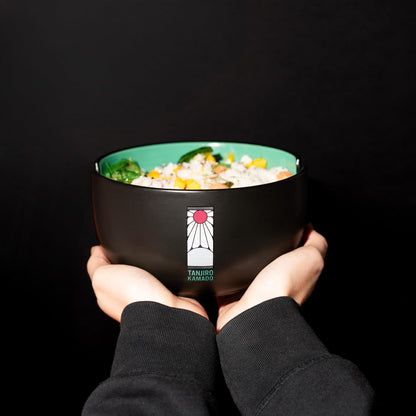 Grupo ERIK: Ciotola Ramen Demon Slayer - Ramen Bowl 900 ml + Alloy Sticks - Ciotola Cucina Giapponese Kimetsu No Yaiba Gadget