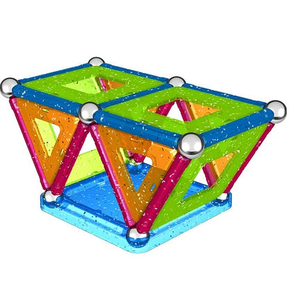 Geomag Glitter Color 44 Palline Barrette Magnetiche Multicolor Gioco Costruzione