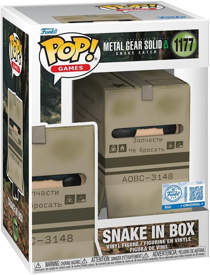 Funko Pop! Games: Metal Gear Solid Snake Eater (1177) Snake In Box (Special Edition) Vinyl Figure 9cm