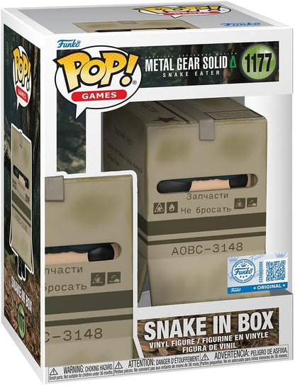 Funko Pop! Games: Metal Gear Solid Snake Eater (1177) Snake In Box (Special Edition) Vinyl Figure 9cm