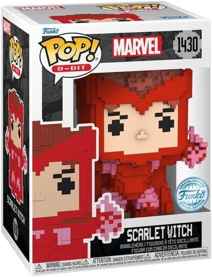 Funko Pop Marvel 8-Bit (1430) - Scarlet Witch Vinyl Figure Special Edition 9Cm