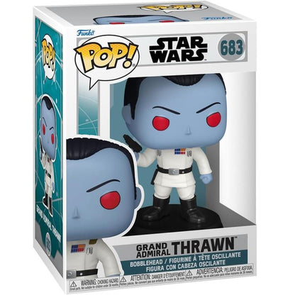 Funko Pop ! Star Wars (683) Grand Admiral Thrawn Vinyl Figure 9Cm Statuetta