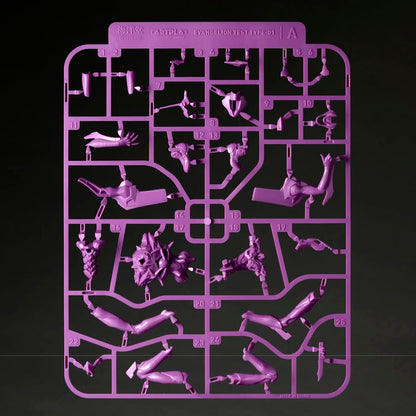 Kaiyodo Artpla Sculpture Works: Evangelion Unit-01 | Unit-02 | Unit-00 – Kai Interception In Tokyo-3 Model Kit Figure 12cm