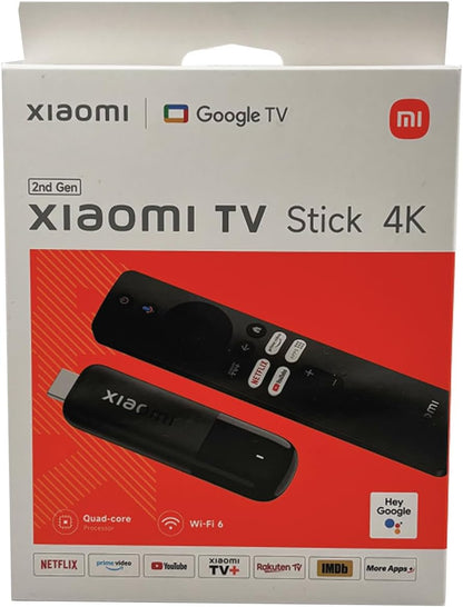 Xiaomi Tv Stick 4K OB6-EU 2nd Gen Smart Tv Android Tv Uhd Chiavetta Tv Box