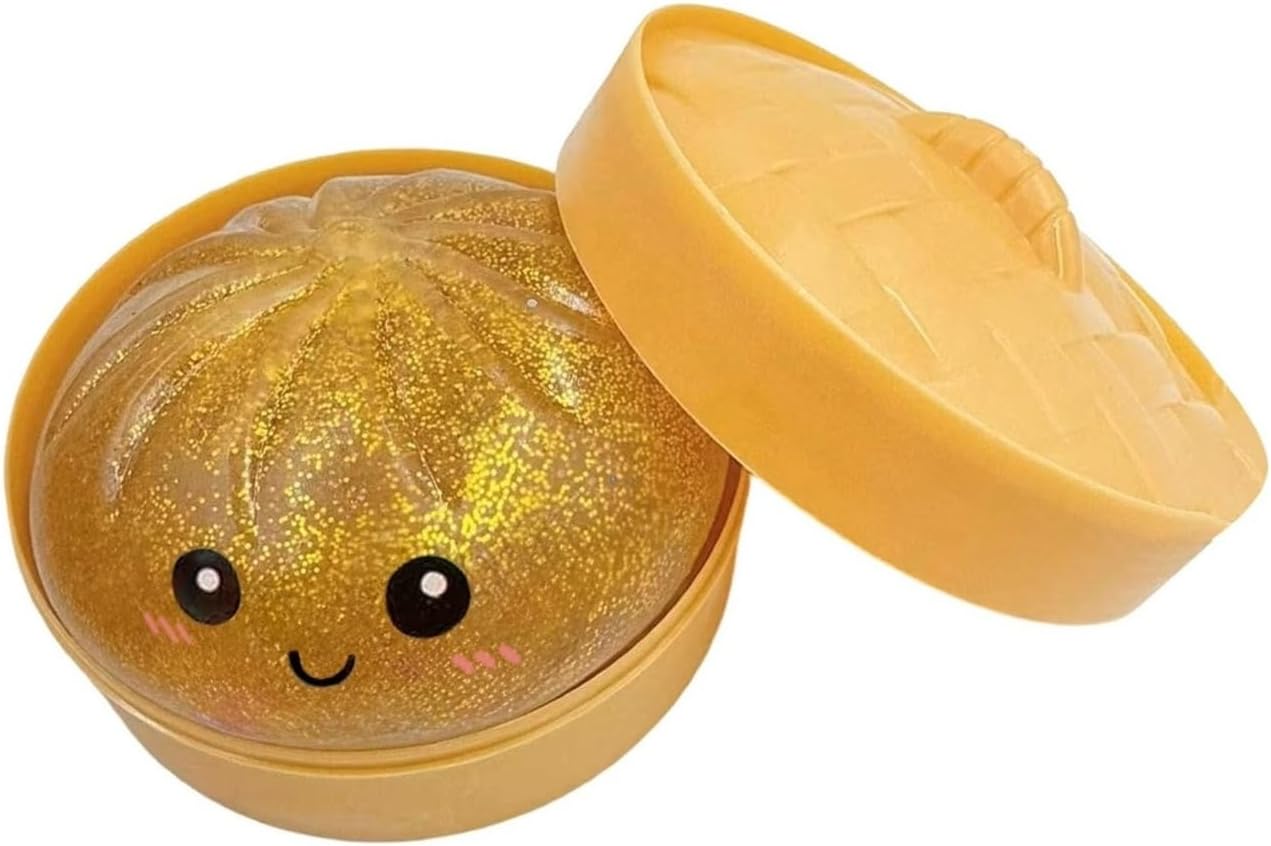 Baozi Squishy Raviolo Cinese Kawaii Morbido Antistress 5,5 Cm - Box Display 24 Pezzi