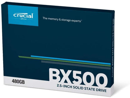 Ssd Interno Crucial Bx500 480Gb Sata 540Mb/S 2.5 Pollici Nero Portatile Desktop