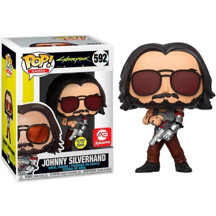 Funko Pop ! Games - Cyberpunk 2077 - (592) Johnni Silverhand - Gitd - Figure 9Cm