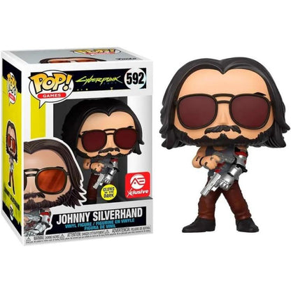 Funko Pop ! Games - Cyberpunk 2077 - (592) Johnni Silverhand - Gitd - Figure 9Cm