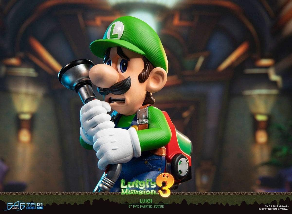 First 4 Figures Luigi' S Mansion 3 Deluxe Collector 23Cm Statua Da Collezione 9"
