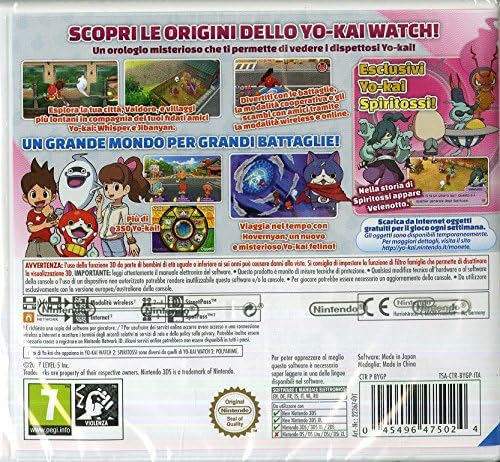 Yo-Kai Watch 2: Spiritossi Nintendo 3Ds 2Ds Xl Videogioco Nuovo Gioco Italiano