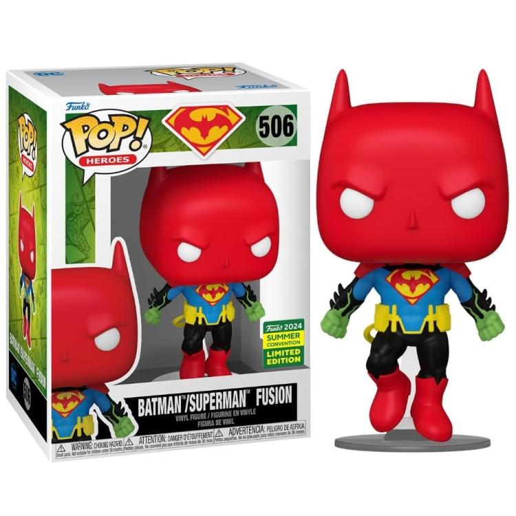 Funko Pop ! Dc Heroes (506) Batman/Superman Fusion Summer Limited Edition Figure