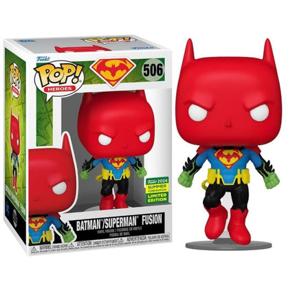 Funko Pop ! Dc Heroes (506) Batman/Superman Fusion Summer Limited Edition Figure