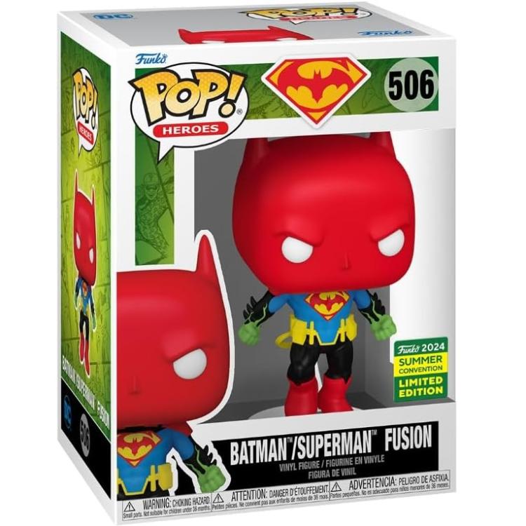 Funko Pop ! Dc Heroes (506) Batman/Superman Fusion Summer Limited Edition Figure
