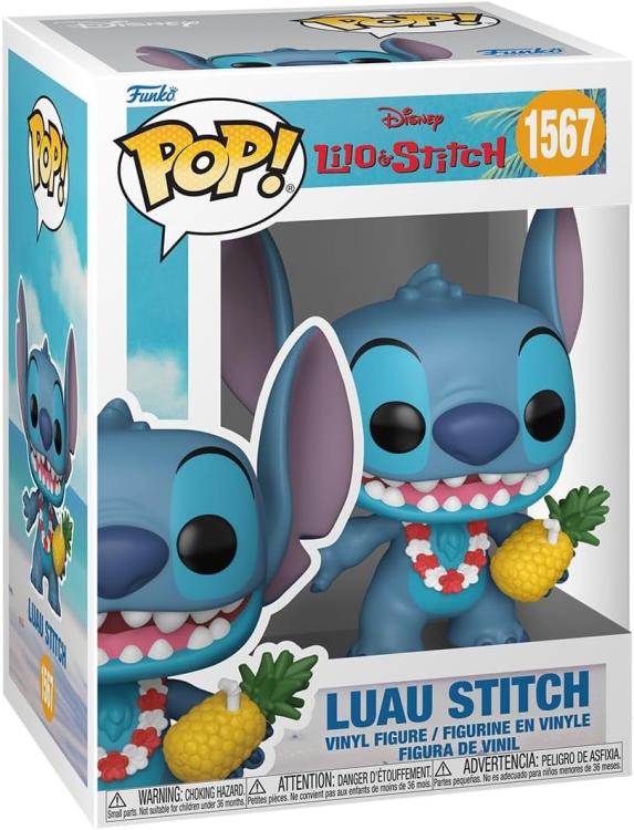 Funko Pop ! Disney Lilo & Stitch - (1567) - Luau Stitch Hawaii Vinyl Figure 9Cm