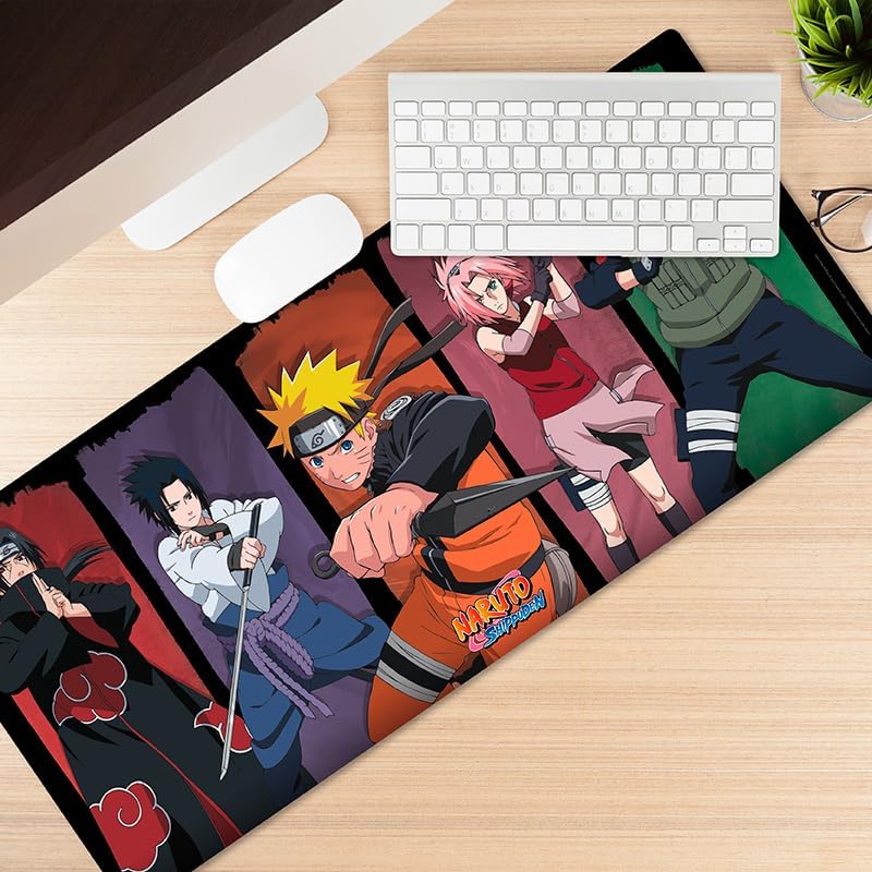 ABYSTYLE: Naruto Shippuden Desk Mat XL Tappetino Tastiera Mouse Pad Gaming Scrivania