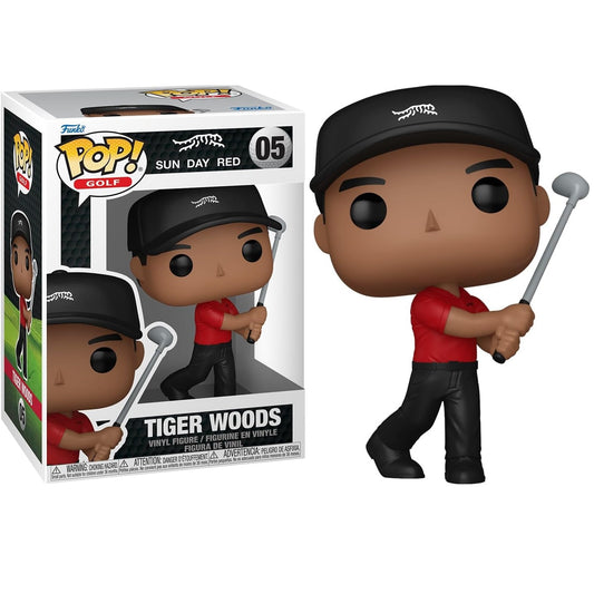 Funko Pop ! Golf Sun Day Red - (05) Tiger Woods (Swing) Vinyl Figure 9Cm