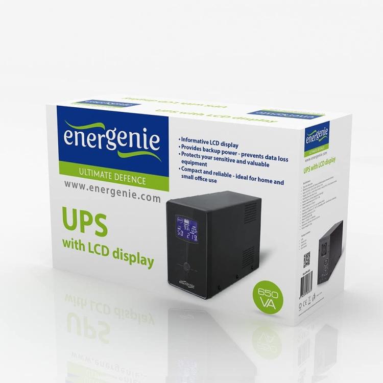 Techmade Gembird Ups 650Va Display Ac Restart 2Xc13 1Xshuko Gruppo Continuita'