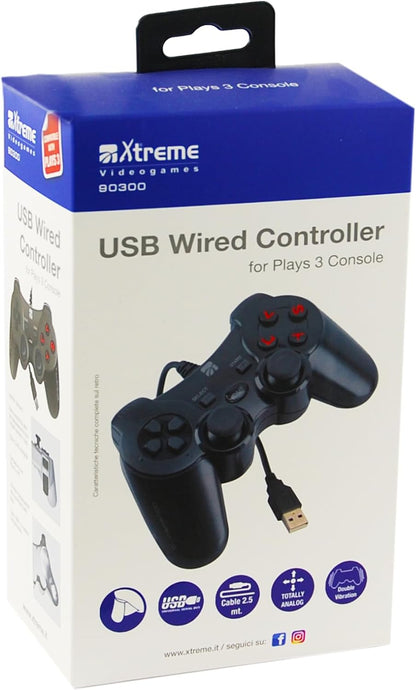 Xtreme 90300 Controller USB Cabato per PC e Console – Joypad Gaming Nero