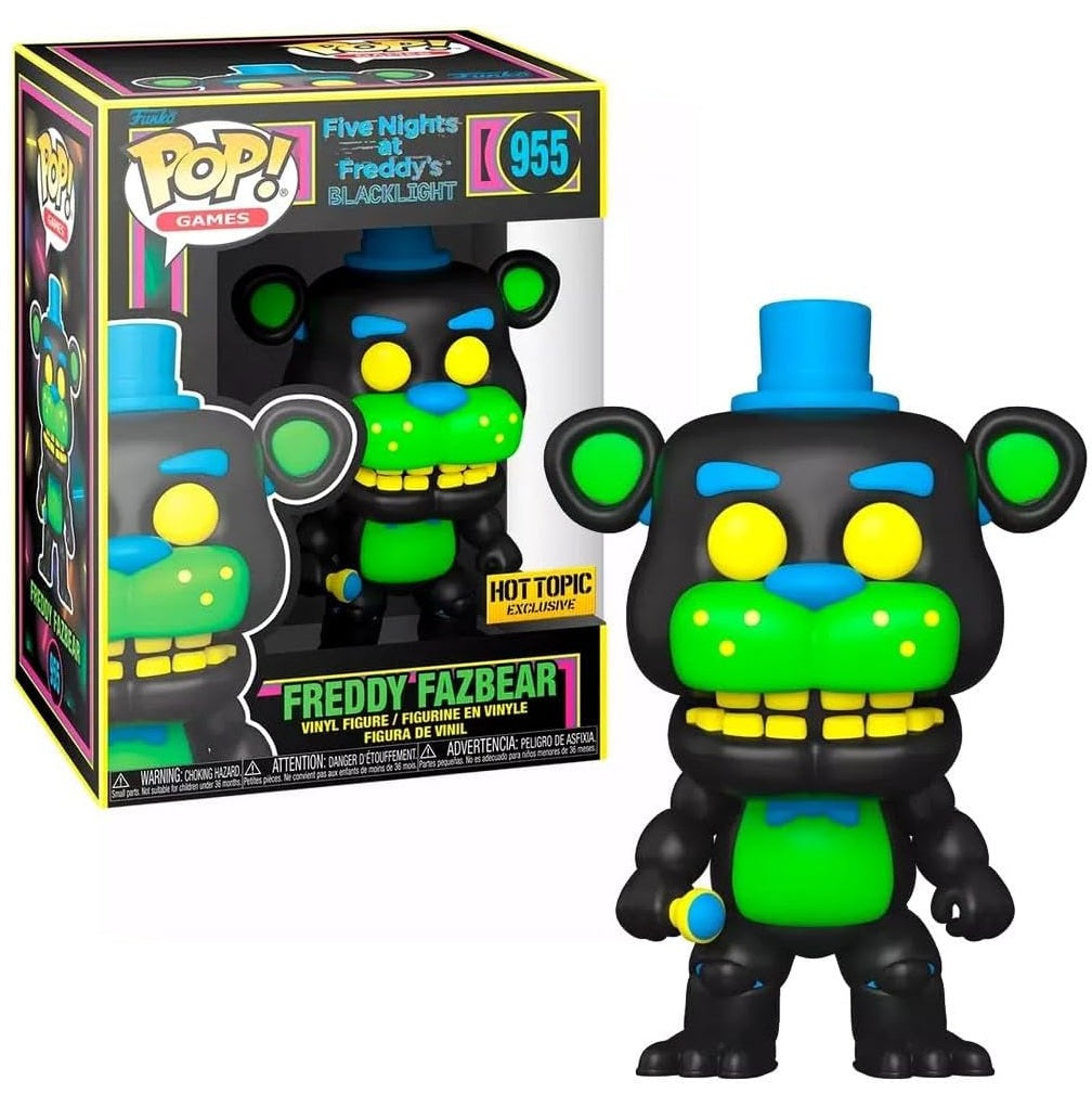 Funko Pop ! Games - Five Nights At Freddy's Blacklight - (955) Freddy Fazbear FNAF