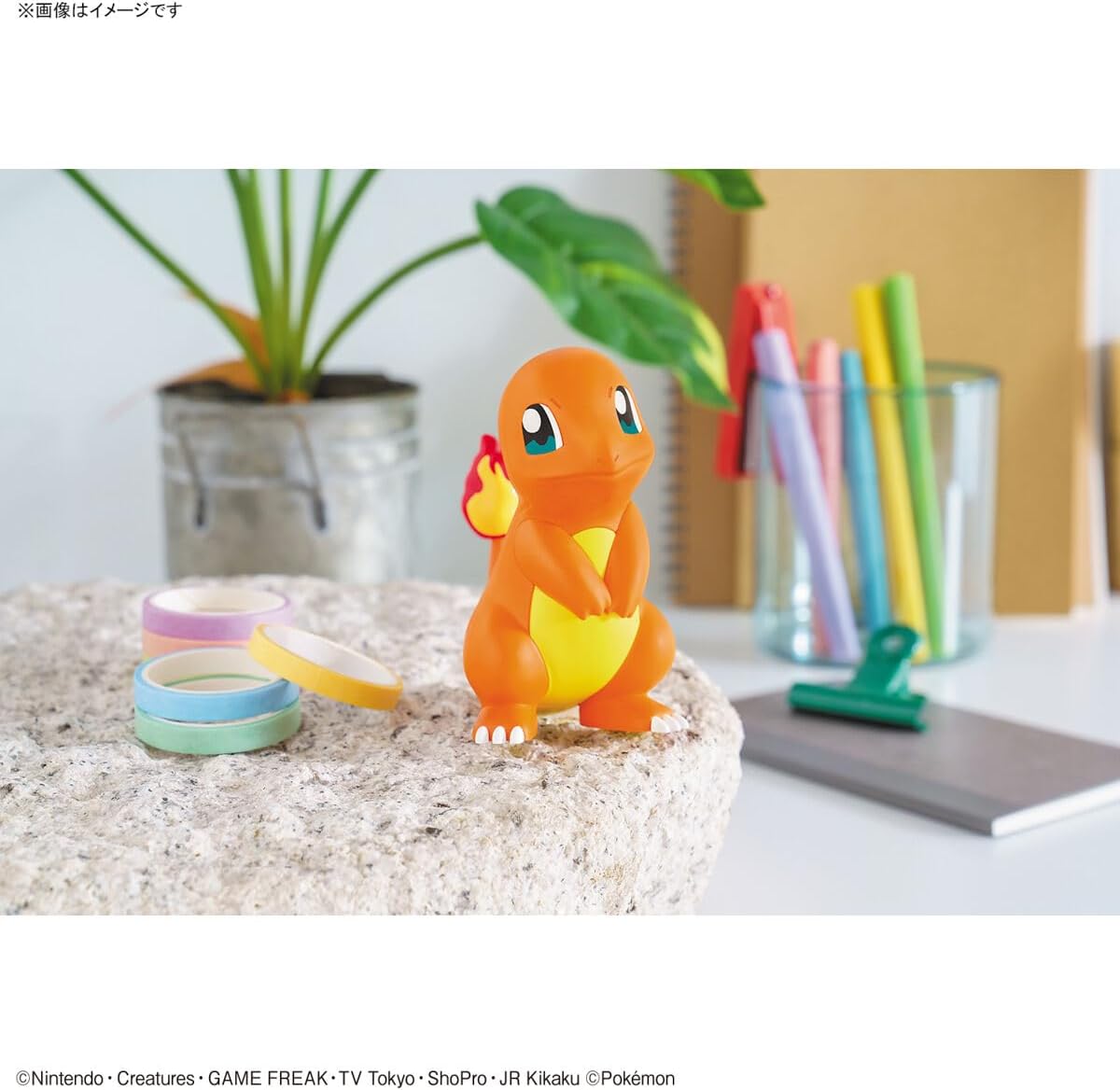 Bandai Pokémon: Model Kit Pokepla Plamo Quick 11 Charmander - Figure 10cm PVC
