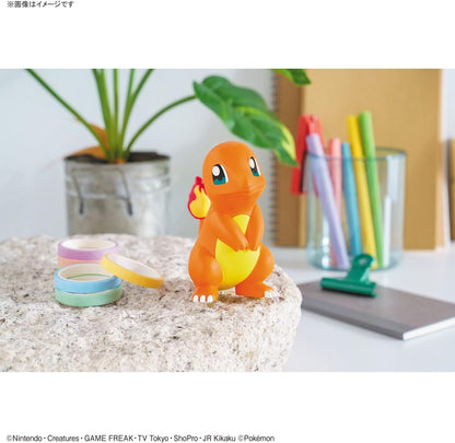 Bandai Pokémon: Model Kit Pokepla Plamo Quick 11 Charmander - Figure 10cm PVC