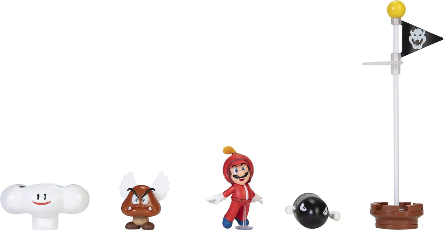 Jakks Pacific Nintendo: Super Mario "Cloud Diorama Set" Gioco Con Figure 3+