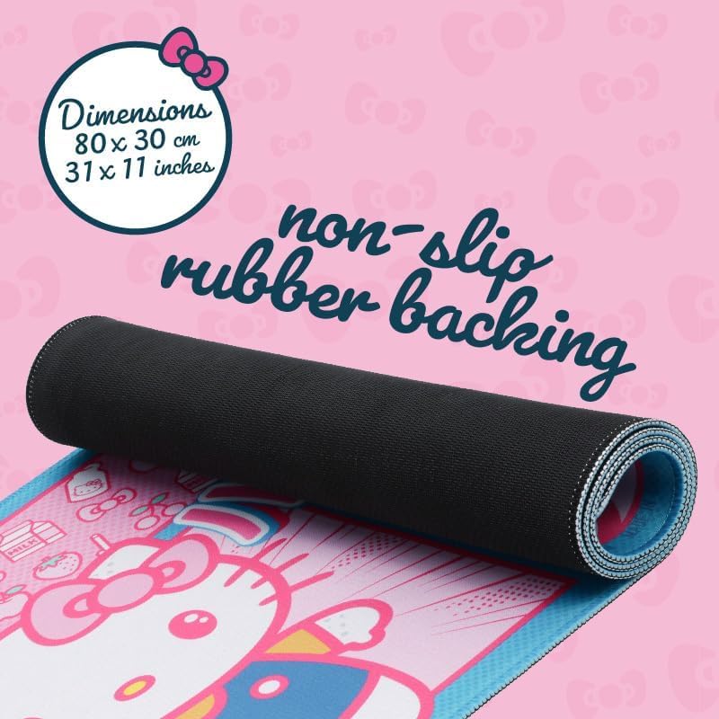 Paladone Desk Mat XXL Hello Kitty Tappetino Tastiera Mouse Pad Scrivania